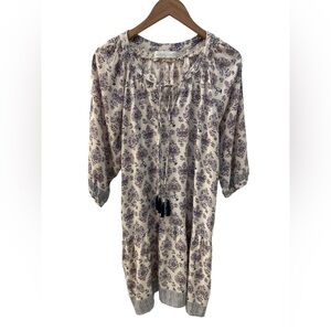 Natalie Martin Stevie Cyprus Print Lilac Midi-Dress Size Medium